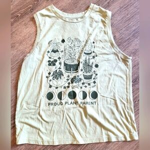 NWOT FINAL DISCOUNT 'Plant Parent' Sleeveless Tank Top